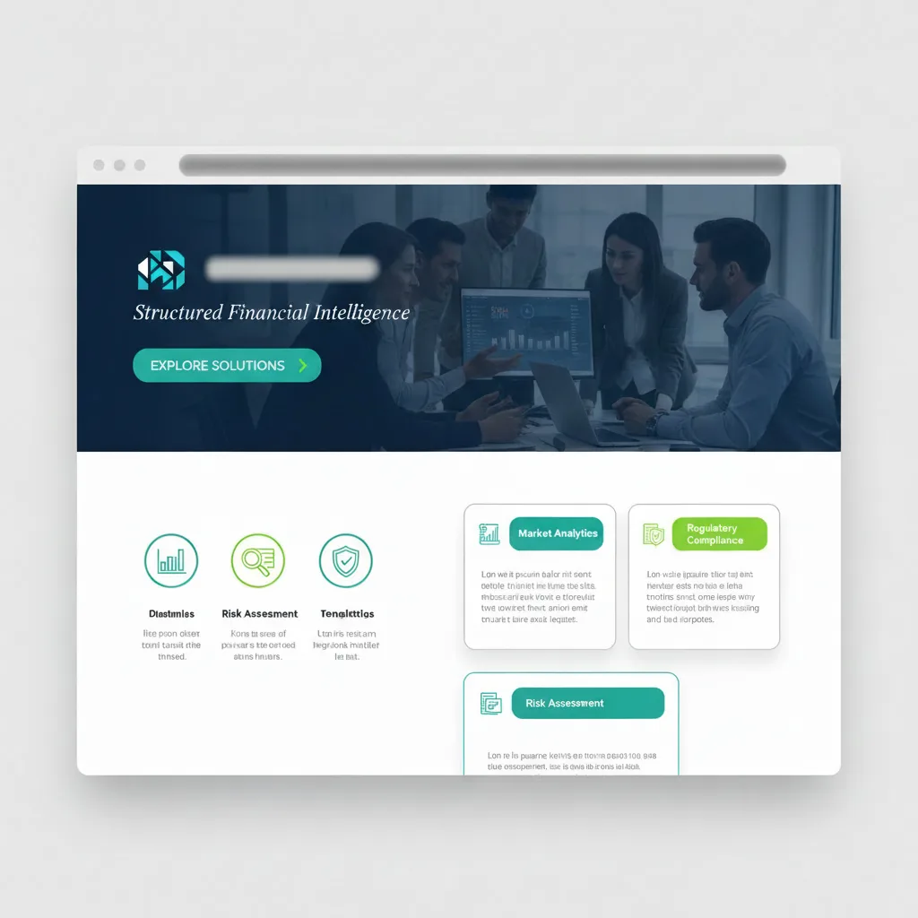 Corporate fintech website