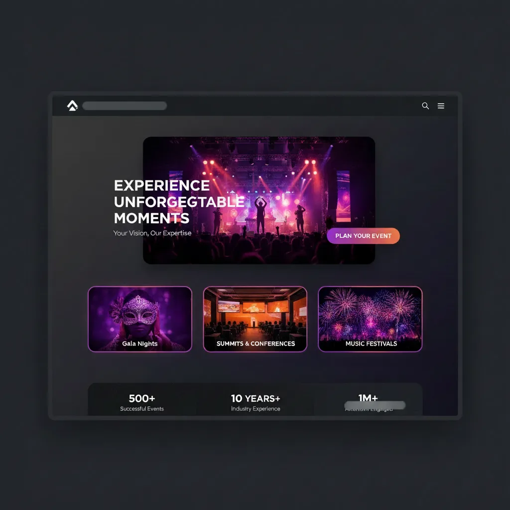 Events management website